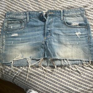 Denim mini skirt